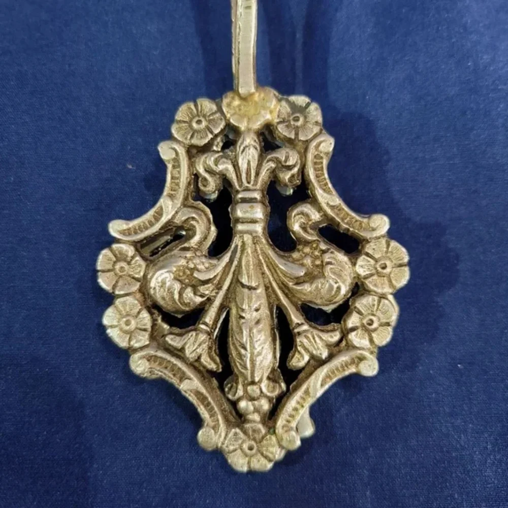 Vintage Italian Fleur de Lis Biscuit or Sugar Tongs